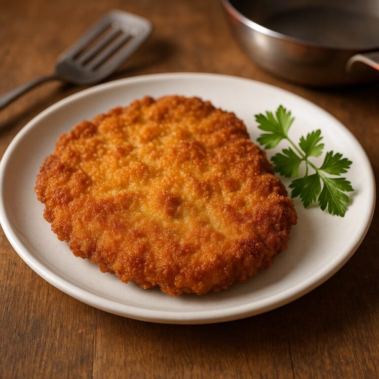 Bife à milanesa crocante em 20 minutos sem bagunça